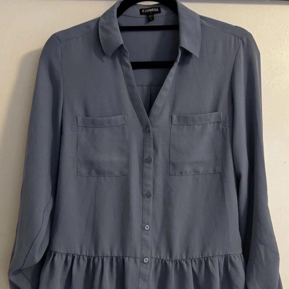 Express Women's Blue Blouse size small